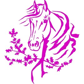 Horse Head Bed Deer Predator Doe Hunting Bow Arrow Bulls Eye Wilderness Camouflage Holiday Gift Ideas Girl Boy Bedroom Wall Decal Sticker - Size: 20 Inch x 20 Inch