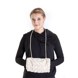 Adorable cream round muff “like grandma's time” by German Label "Ringelsuse" (White)