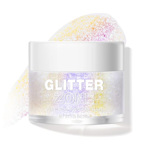LANGMANNI Holographic Body Glitter Gel/Eyeshadow Cosmetic Grade for Body, Face,