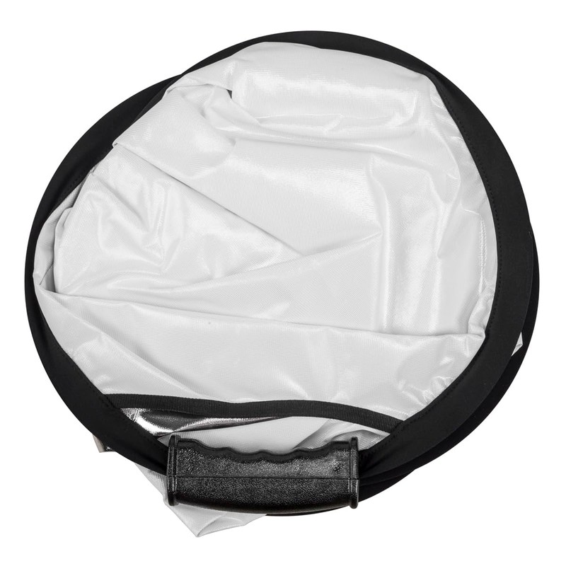 Glow Circular Collapsible Reflector with Handles (32", Silver/White)