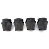 Black Motorcycle Performance Air Filter Pods 54mm 4 Pack Compatible