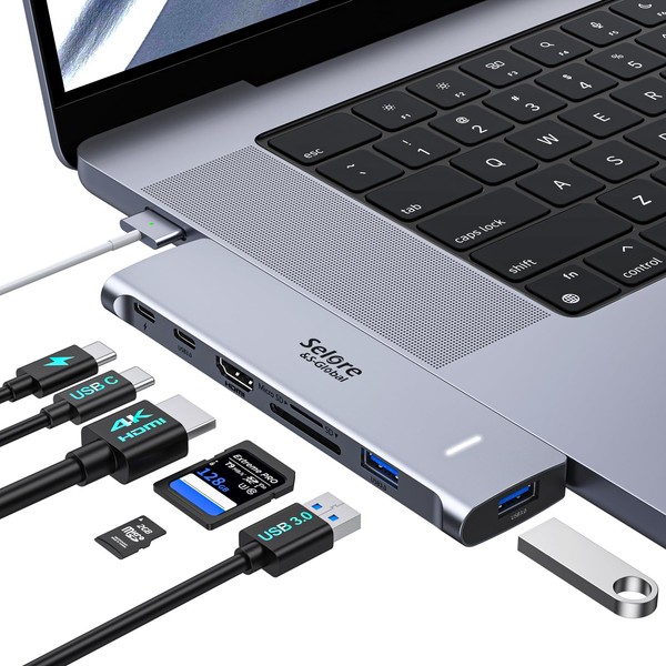 Selore&S-Global USB C Adapter HDMI Hub for MacBook Pro/Air M1