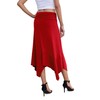 PrinStory Women's Skirt Elastic Waist Summer Skirts Flared A-line Midi