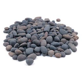 Tiardey 240g Natural Polished Mixed Color Stones,Small Decorative River Rock Stones For Miniature or Fairy Garden,Aquarium,Model Railroad & Wargaming （2-5mm）