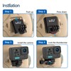 HSU Aluminium Helmet NVG Mount for GoPro Action Cameras, Compatible