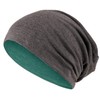 Hatstar Long Slouchy Beanie, 2-in-1 Reversible Jersey Hat in 45