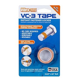 Vibra-TITE Cinta - Cerradura de rosca instantánea – Ajustar, quitar y reutilizar, 0.625 pulgadas x 60 pulgadas