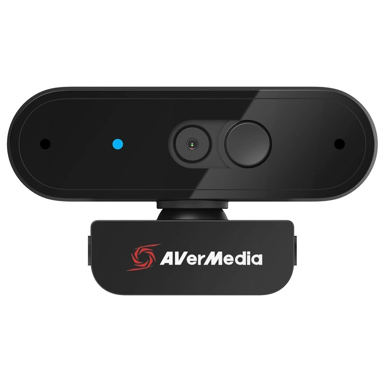 AVerMedia PW310P Webcam, Webcam Cover, 1080p/30fps Videochat and Recording, Plug