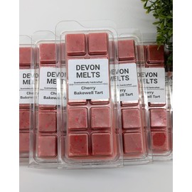 Devon Melts - Cherry Bakewell Tart - Highly Scented 100% Soy Wax Snapbar