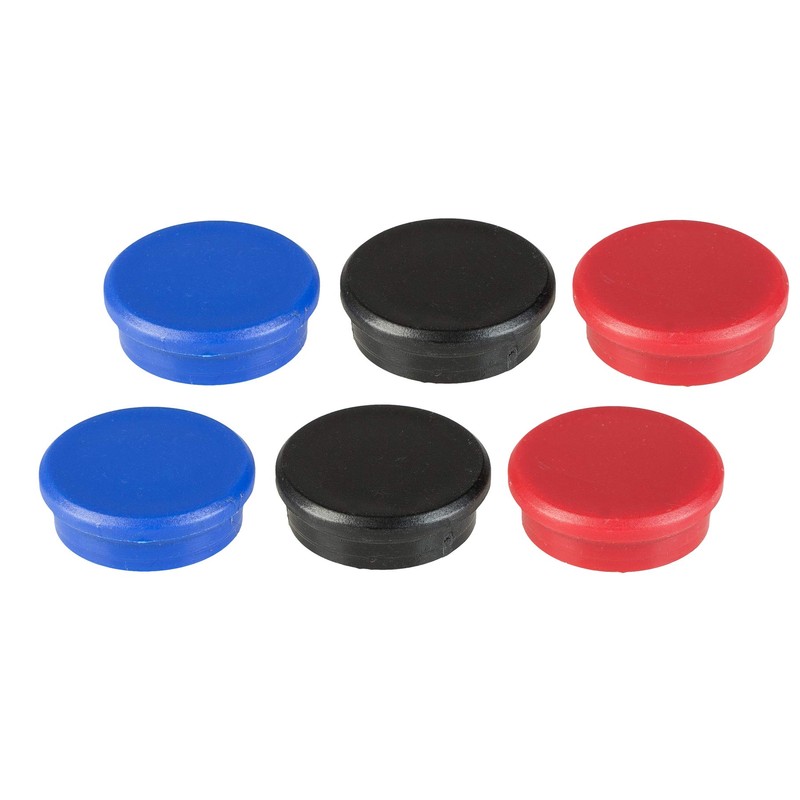 IDENA 377026 Magnets, Set of 6, Diameter, 2 blau |