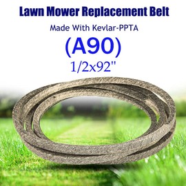 (A90)0.5x92" Lawn Mower Replacement Belt Made With Kevlar Fits For AYP/J-ohn D-eere/Ariens/Husqvarna/Poulan/Snapper