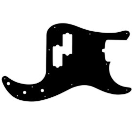 wd Pickguard Fender American Standard Precision P Bass blk/parch/blk