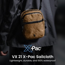 tomtoc X-PAC RFID Blocking Passport Holder Crossbody Bag – Anti-Theft Lockable Travel Sling, Secure Zipper Holds 4-6 Passports, Multiple Pockets for Cards & Documents – Organizer for Men & Women