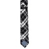 Retreez Preppy Plaid Check Woven Microfiber 2" Skinny Tie -