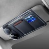 ZIMISI Car Sun Visor Organizer, Multi-Pocket Sun Visor Storage Pouch,