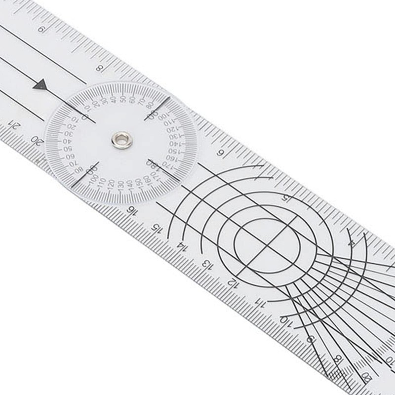 Angle Measurement Ruler, Practical Sturdy Structure Tough Adjustable Angle Finder