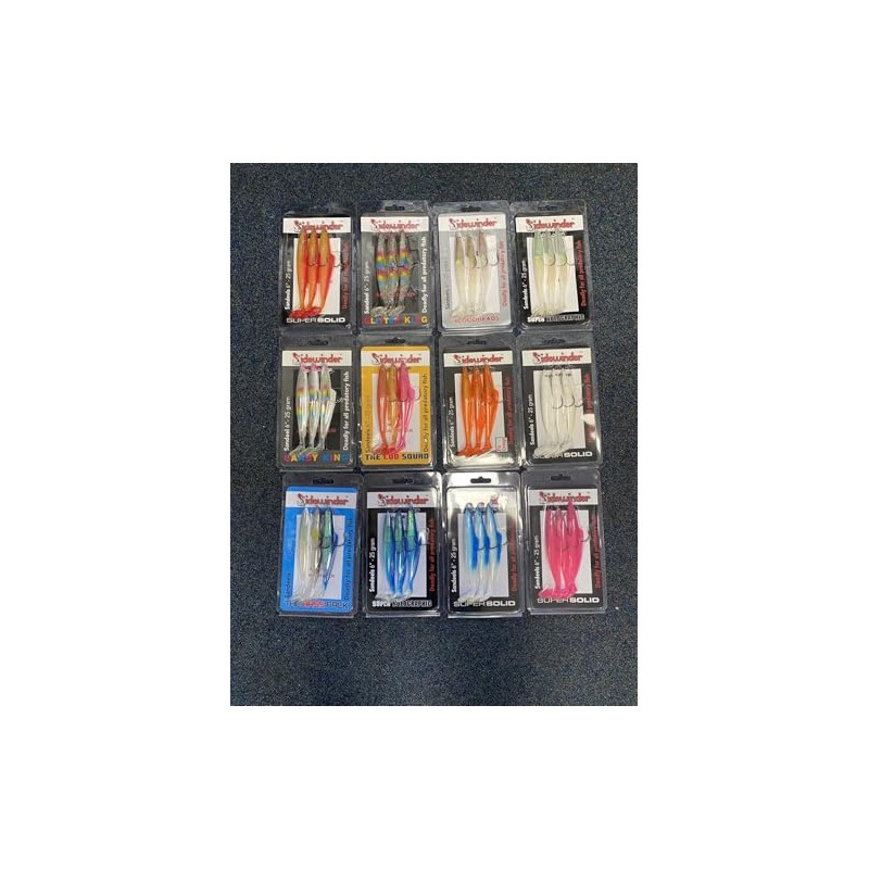 Sidewinder The Cod Squad 6"-25grm- sandeels pack of 3