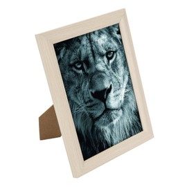 goldbuch Toscana - Cornice portafoto in Legno, 13 x 18 cm, con Supporto e Supporto a Parete, Cornice Singola in MDF, Colore: Naturale, ca. 16 x 21 x 1,5 cm