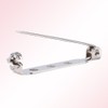 Safety Clasps 50 Pieces Lapel Pin Silver Tone Brooch with