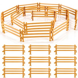 60 Stück Pferdezaun Spielzeug Kunststoff Zaun Tiere Spielzeug Miniatur Landschaftsdekoration Mini Bauernhof Zäune Kann in Verbindung mit Tiermodellen,Spielzeugautos usw Verwendet Werden