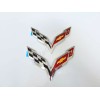 GM For 2014-2019 Corvette C7 Chrome Black Front & Rear