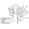 Bottom Outlet Stainless Steel Grid 150x150mm Floor Ground Waste Drain