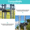 Liznkjious Chain Link Gate Latch, Strong Arm Double Gate Latch