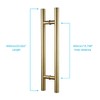 TOGU TG-6012 24 inches Solid Standoffs Heavy-Duty Commercial Grade-304 Stainless