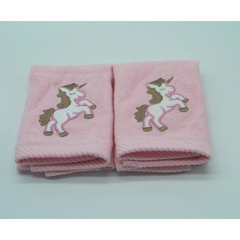 Pack of 2 Unicorn Face Cloth