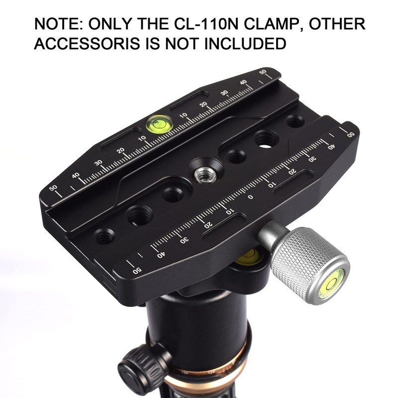 fotoconic CL-110N Quick Release Clamp Compatible with Arca Swiss QR