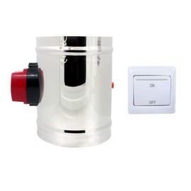 DC12V 24V HVAC Register for Motorised Ventilation 1 Piece per Tube Ventilation Diameter 80 100 125 150 200 250 300 250 400 mm (DC 12 V, Height 150 mm + Outer Diameter 100 mm)