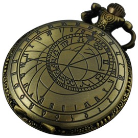 VIGOROSO Doctor Who Astronomy Vintage Retro Steampunk 48mm Pocket Watch Necklace with Box