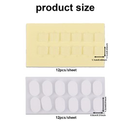 72pcs Adhesive Tape for Angel Hipper, Double-Sided Glue Sticky Putty Secure Clear Sticker Pads for Mini Figures DIY Decor Removable & No-Residue