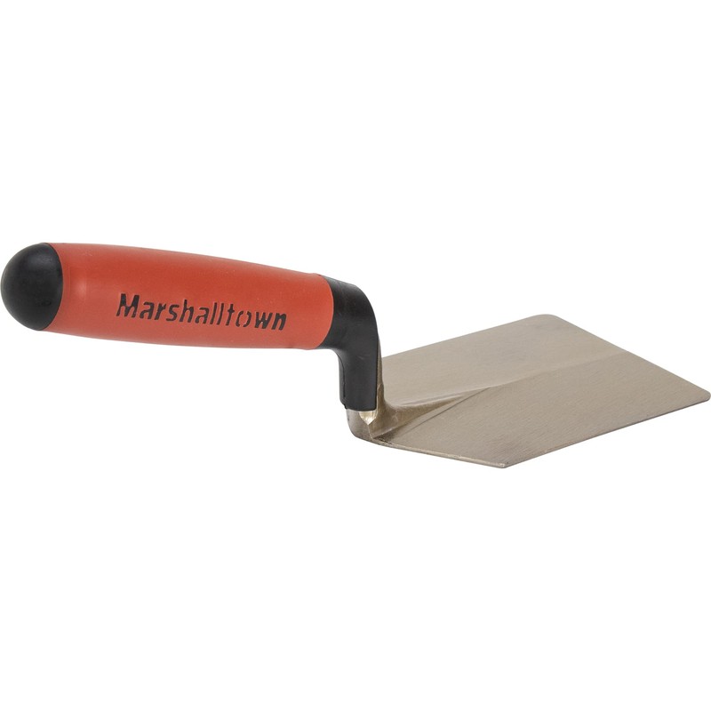 MARSHALLTOWN Hamburger Trowel, Steel, DuraSoft Handle, 4 x 5 Inches,