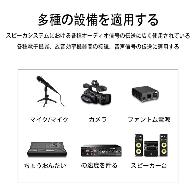 Microphone Cable, XLR Cable, Canon Cable, XLR Balanced Connection, For