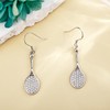JERWLI Tennis Earrings, 925 Sterling Silver Sports Ball Earrings, Tennis