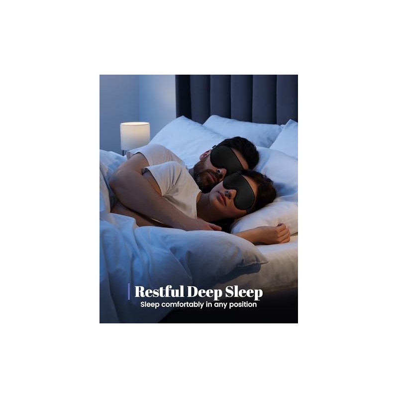 WAOAW Sleep Mask Máscara de ojos para dormir, Cubiertas de