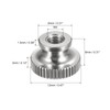 sourcing map Knurled Thumb Nuts, 10pcs M4 x D12mm x