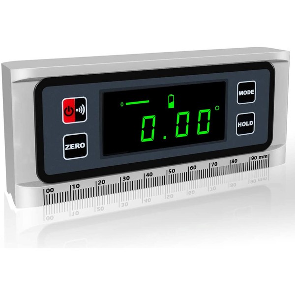 Angle Gauge eOUTIL Digital Protractor Inclinometer Angle Finder with V-Groove