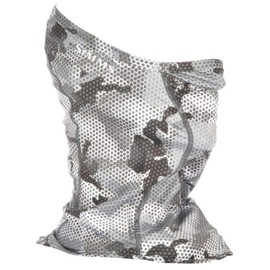 Simms UPF 50+ SunGaiter - Advanced Protective Neck Gaiter with Breathing Holes Lightweight & Quick Drying, Hexagonal flo camo steel