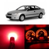 WLJH Red Dash Instrument Speedometer Cluster Gauge Led Light Kit