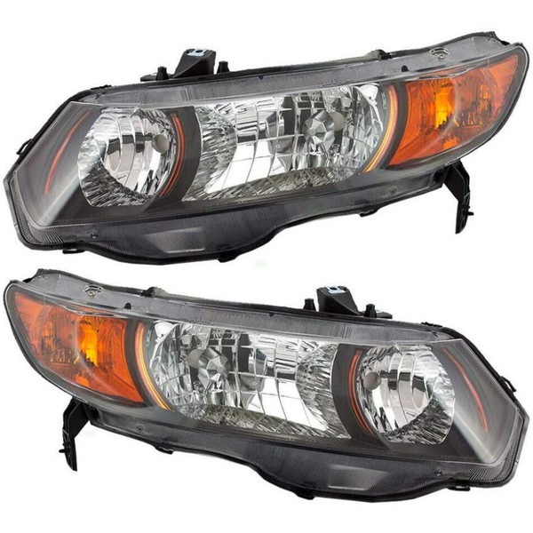 CarLights360: For 2006 07 08 2009 Honda Civic Headlight Assembly