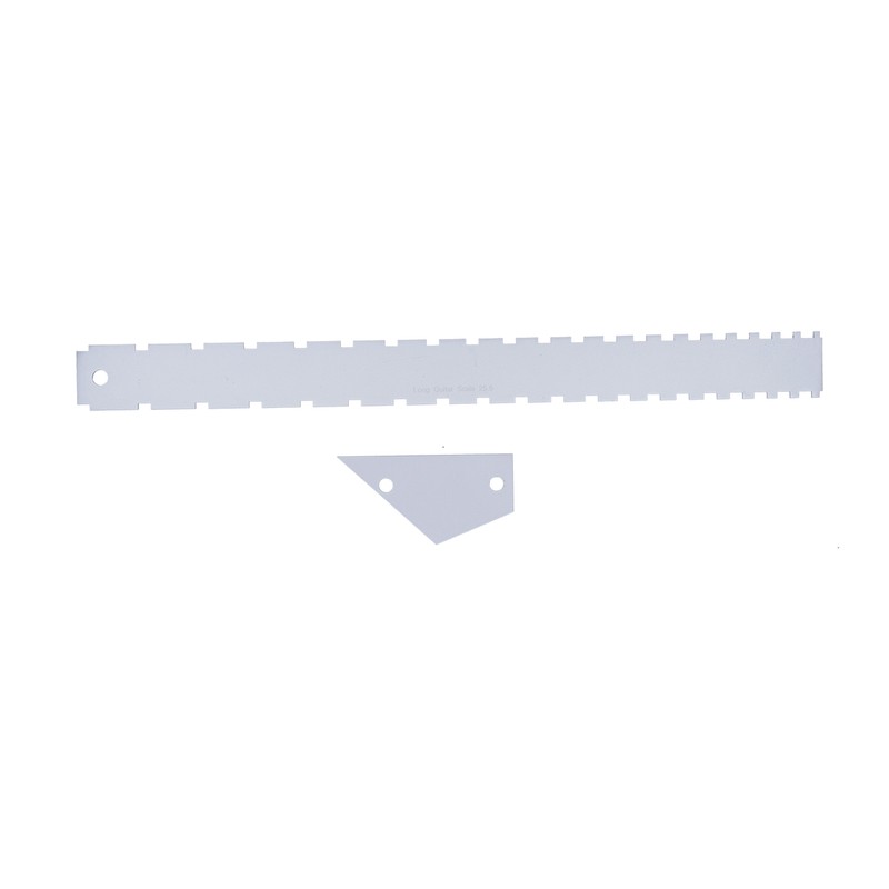 Guitar Measuring Tool Set Silver Aluminum Neck Straight Edge Fret