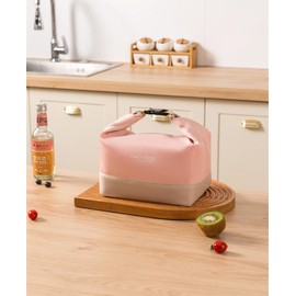 SUZIYER Insulated Lunch Bag Roll Top Bag Crossbody Handbag Insulated Multi-Use Unisex Waterproof Outdoor Camping Picnic (Pink)