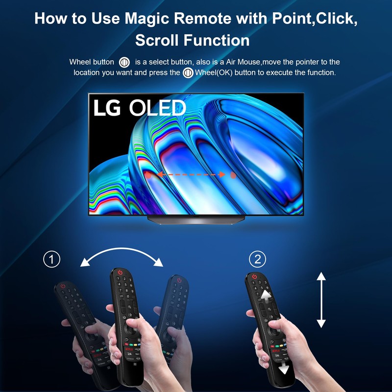 Voice Remote Replacement for LG Smart TV, for Magic Remote