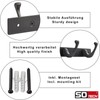 SOTECH Blackline FORTE Coat Rack 257 mm with 3 Hooks