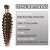 Human Braiding Hair For Boho Braids P4/27# Balayage 12A Deep