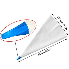 Tile Grout Masonry Mortar Bags Heavy Duty Piping Bags, Grout Bag Cement, Grout Sealer Bag, 13" by 25", 2 Pieces