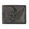 Jockey Club Genuine Leather Biker Wallet Horizontal Hunter Leather Wallet