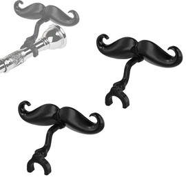 2 Pcs Clip On Trumpet And Trombone Mustache, Perfect Accessory For Blowing Mouth On All Trumpet And Trombone Handles For Young Musicians